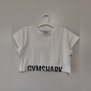 Gymshark women's fraction crop top size small white nwot